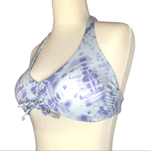 Victoriaโs Secret | Medium Bikini Top- Reversible Abstract Aztec / Blue Tie Dye - Picture 9 of 13